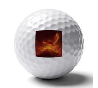 Phoenix1 Soaring Above Volcano Custom Golf Ball Soft Practice Golf Balls Performance Distance And Speed for Indoor Outdoor