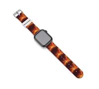Phoenix1 Soaring Above Volcano Funny Silicone Watch Band 42mm/44mm