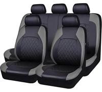 PHOENIX95 Car Seat Cover for Nissan Navara 2018 2019 2020 2021 2022 2023 2024, Leather Front Back Full Surround Protectors Pad Breathable Waterproof, Car Seat Covers, Car Accessories,Grey