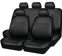 PHOENIX95 Leather Car Seat Covers for Nissan Navara 2018-2024, Black