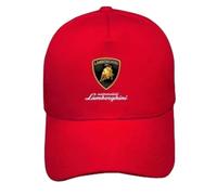 PHOENIX95 Unisex Hat for Lamborghini, Cap Adjustable Size for Running Workouts and Outdoor Activities All Seasons,Red