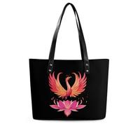 Phoenixes Rising Lotuses Womens Shoulder Handbag Tote Purses