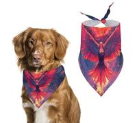 Phoenixs Burning Doomsday Sun Cute Dog Bandana Triangle Adjustable Washable Cat Scarf Pet Accessories