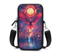 Phoenixs Burning Doomsday Sun Portable Crossbody Phone Bag Mini Cross Body Shoulder Bag Purse