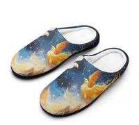 Phoenixs Flame Bird Flying to The Sky Men's Slippers Comfortable And Non-slip Cotton Slipper Shoe for House