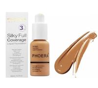 PHOERA Full Coverage Foundation Soft Matte Liquid | Oil Control, Waterproof, Long Lasting | Concealer & Flawless Makeup for Oily, Acne-Prone, Sensitive Skin | Vegan & Cruelty-Free (WARM SUN)