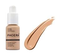 Phoera Full Coverage Foundation Soft Matte Oil Control Concealer 30ml Long Lasting Flawless Cream Smooth Aquapurity (102 NUDE)