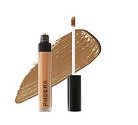 Phoera Full-Coverage Matte Liquid Concealer - Waterproof, Oil-Free Camouflage for Dark Circles, Acne Scars & Under-Eye (108 - Amande)