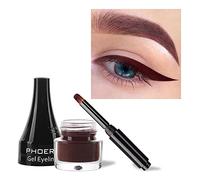 PHOERA GEL EYELINER LONG LASTING WATERPROOF SMUDGE PROOF 24H MAKEUP 10 SHADE UK (209 WINE)