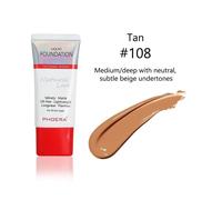 Phoera Liquid Full Coverage Foundation Soft Matte Waterproof Makeup - 108# Tan