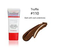 Phoera Liquid Full Coverage Foundation Soft Matte Waterproof Makeup - 110# Truffle