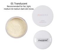 Phoera Loose Makeup Setting Matte Face Powder - Long Lasting Foundation Fixer & Blender - 01 - Translucent