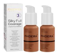PHOERA Matte Liquid Foundation & Concealer, 30ml 24HR Matte Oil Control (2pcs- 109-Mocha)