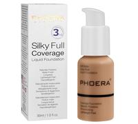 PHOERA Matte Liquid Foundation, Full Coverage Concealer, 30ml 24HR Oil Control Makeup for Women (106 - Warm Sun)