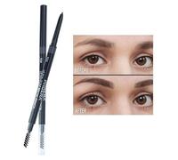 PHOERA Ultra Slim Eyebrow Liner Pencil With Brow Brush AQUAPURITY Fill & Sculpt Eyebrow Definer Natural Looking Brows Long Lasting (104 DARK BRUNETTE)