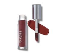 PHOERA Vinyl Liquid Lipstick Lip Lacquer Pigment Mirror-like shine Transfer-proof Water-resistant Nourishing Long-wearing Comfortable(L06 REDBUD (BROWN BERRY))