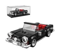 PHOEWON Super Sports Car Building Set,324 PCS Vintage Convertible Car with Display Case,Classic Retro 1960s Style Racing Car Model Kit for Kids 6+,Collectible Building Toy, for Car Enthusiasts