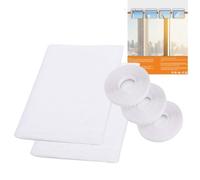 PHOGARY 2 Pack Mosquito Net for Windows, [Upgrade] 2m x 1.5m DIY Insect Fly Window Screen Mesh Insect Netting Bug Bee Mosquito Protector with Tapes White with 3 Tapes