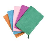 PHOGARY 5pcs Microfibre Face Body Wash Mitts, Lightweight Absorbent Towel Cloths for Body & Makeup Removal, spa Washcloth, 21×15cm,5 Colors