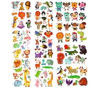 PHOGARY Animal Tattoos (20 Sheets, 200pcs) Party Temporary Tattoos for Kids - Jungle Party Theme Body Art, Waterproof