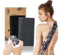 PHOGARY Japanese Towel for Shower, 2 Pack Scrub Back Sponges African Net, Physical Skin Exfoliation Body Scrubber Exfoliating Wash Net for Men Women -Soft Roughness Black, Grey