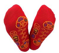 PHOGARY Novelty Socks Chinese Lucky Red Socks Size UK Women 3-5 Men 4-6, 3 Pcs Funny Unisex Cotton Sock Gift for 2024 Lunar New Year Spring Festival Birthday Crazy Socks day Odd Socks day