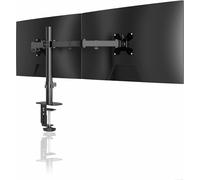 Pholiten Dual Monitor Stand for Most 13”-32” Screen up to 10kg, Monitor Arm Desk Mount for 2 Monitors, Max VESA 100x100, Dual Screen Desk Mount MD97442