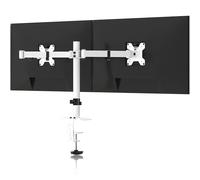 Pholiten Dual Monitor Stand for Most 13”-42” Screen up to 10kg, Monitor Arm Desk Mount for 2 Monitors, Max VESA 100x100, Dual Screen Desk Mount MD97442LW