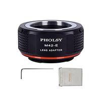 PHOLSY Lens Mount Adapter Compatible with M42 42mm Lens and Sony E Camera | Manual Mount Converter Compatible with M42 to Sony E, 42mm to NEX, M42 to E