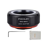 PHOLSY Lens Mount Adapter M42 to MFT Compatible with M42 42mm Screw Mount Lens to Micro Four Thirds (M4/3 Micro 4/3) Mount Camera Body Compatible with Olympus Panasonic Lumix Cameras M42 to M4/3