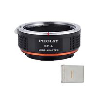 PHOLSY Lens Mount Adapter Manual Focus EF to L Compatible with Canon EOS EF EF-S Lens to Leica L Mount Camera Body Compatible with Leica SL2, SL2-S, CL, TL2, Lumix S5, S1, BS1H, SIGMA fp, fp L