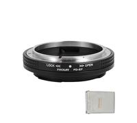 PHOLSY Lens Mount Adapter Manual Focus with Aperture Lever, Only Macro Shots, Compatible with Canon FD FL Mount Lens to Canon EOS EF-Mount Camera Body, FD to EOS, FD to EF