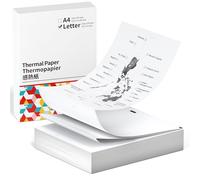 Phomemo 200 Sheets Thermal Printer Paper, US Letter Paper Size 216 mm X 279mm (8.5'' X 11''), Compatible with M832/M831/M833 Portable Printers, Suitable for Printing Documents, Pictures, and Forms