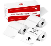 Phomemo 3 Rolls 50 x 30mm Square Multi-Use Self-Adhesive Barcode Labels, Name and Address Labels for Phomemo M110 Label Printer