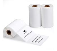 Phomemo 3 Rolls of 60 × 40 mm Self-Adhesive Round Labels, 180 Labels/Roll, Compatible with Phomemo M200 M220 M221 Label Printers