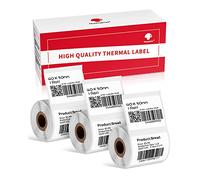 Phomemo 3 Rolls Thermal Label for M120/M110/M220/M250/M421 Label Printer, Multi-Purpose Square Self-Adhesive Labels, Thermal Paper for Barcode, Price Label,40x30mm(1.57'' x 1.18''), 230Labels/Roll