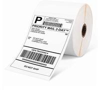 Phomemo 4"x6" Direct Thermal Shipping Labels Roll for Thermal Label Printer - 500pcs White Shipping Labels, Commercial Grade for Small Business Supplies - Water/Oilproof 4x6 Mailing Labels