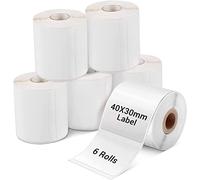 Phomemo Labels 1.57"x1.18"(40x30mm), 6 Rolls M110/M110S/M120/M200/M220 Thermal Paper - Multi-Purpose Square Self-Adhesive Label, 230 Labels/Roll,6Rolls