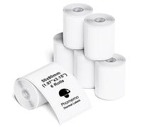 Phomemo Multifunctional Thermal Label Paper for M110/M200/M220/M221/M120/M100/M108/M250/M260 Printers - 1.97"x3.15" (50x80mm), 600 Labels (6 Rolls)