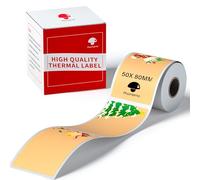 Phomemo Christmas Labels for M110 M108 M220 Label Maker,50x80mm (2''x3.15'') Printer Labels with 3 Patterns, for Christmas Gifts, Christmas Tree Decoration