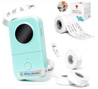 Phomemo D30 Label Maker with Tape, Mini Bluetooth Label Maker for Home, office, kitchen, School, With 3 rolls White Label (12×30mm) and 3 roll Label Gift box set
