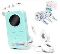 Phomemo D30 Label Maker with Tape, Mini Bluetooth Label Maker for Home, office, kitchen, School, With 3 rolls Starry Sky Color Label (12×40mm) and 3 roll Label Gift box set