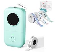 Phomemo D30 Label Maker with Tape, Mini Bluetooth Label Maker for Home, office, kitchen, School, With 3 rolls Starry Sky Color Label (12×40mm) and 1 roll White Label (12×40mm)