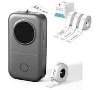 Phomemo D30 Label Maker with Tape, Mini Bluetooth Label Maker for Home, office, kitchen, School, With 4 rolls White Label (12×40mm)
