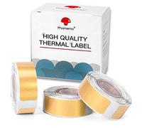 Phomemo D30 Label Tape, Black on Gold Glitter Transparent Thermal Sticker