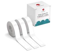 Phomemo D30 Labels,3 Rolls self-Adhesive Label,12mm * 40mm, Compatible with PhomemoD30 Label Printer,Suitable for Home,Office, School,Storage Organization,160 Labels/roll,3 Rolls in Total.White