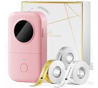 Phomemo D30 Portable Bluetooth Mini Label Printer, Smart Phone Handheld Thermal Sticker Small Labeler Multiple Templates Font Icon Inkless for Home Office