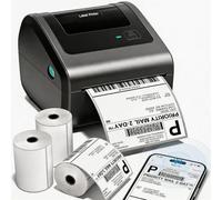 Phomemo D450BT thermal label printer and 3 rolls of 250 4x6 labels, Shipping Label Printer, Bluetooth Label Printers for Postage Package, Address, Logo, Compatible with Etsy, Amazon, Shopify, etc