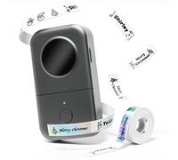 Phomemo Label Maker D30 Bluetooth Label Maker, Mini Label Printer Multiple Templates Font Icon, Portable Inkless Thermal Label Printer for Home, office, kitchen, School, Gray