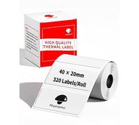 Phomemo Label Multifunctional Thermal Label Self-Adhesive Labels, 40x20mm, Compatible with Phommeo M120/M110/M220/M250/M421 Label Printer, Suitable for Office, Home, School.320 Labels/Roll